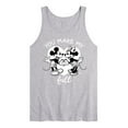 thumbnail image 1 of Disney - Mickey & Friends - Minnie & Mickey - You Make My Heart Full - Men's Jersey Tank Top, 1 of 4