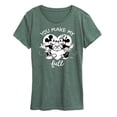 thumbnail image 1 of Disney - Mickey & Friends - Minnie & Mickey - You Make My Heart Full - Women's Short Sleeve Graphic T-Shirt, 1 of 5