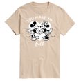 thumbnail image 1 of Disney - Mickey & Friends - Minnie & Mickey - You Make My Heart full - Men's Short Sleeve Graphic T-Shirt, 1 of 5