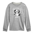 thumbnail image 1 of Disney - Mickey & Friends - Minnie & Mickey - You Make My Heart full - Toddler And Youth Long Sleeve Graphic T-Shirt, 1 of 5