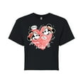 thumbnail image 1 of Disney - Mickey & Friends - Minnie & Mickey in Paris - Amore Venice - Bellissimo - Juniors Cropped Cotton Blend T-Shirt, 1 of 5