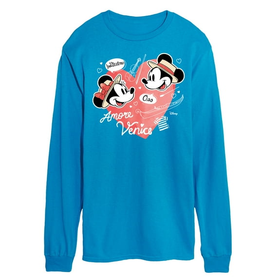Disney - Mickey & Friends - Minnie & Mickey in Paris - Amore Venice - Bellissimo - Men's Long Sleeve T-Shirt
