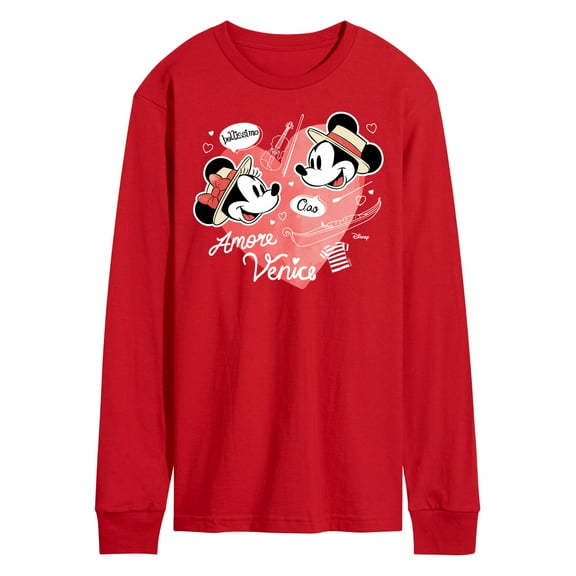 Disney - Mickey & Friends - Minnie & Mickey in Paris - Amore Venice - Bellissimo - Men's Long Sleeve T-Shirt