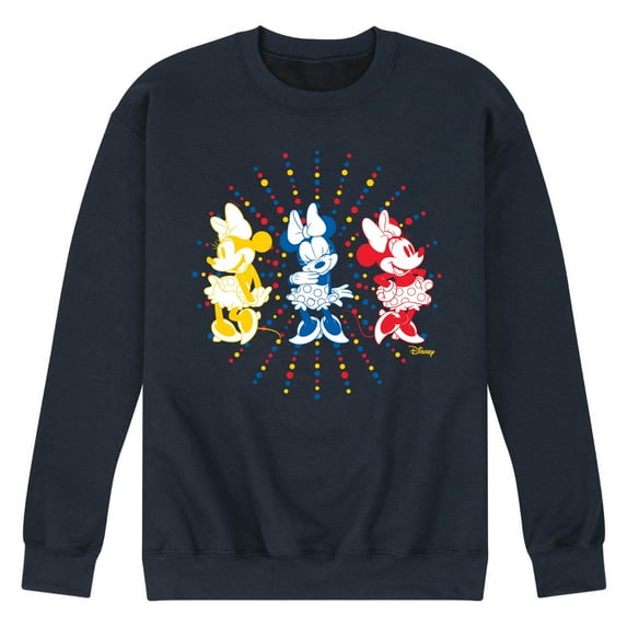 Disney - Mickey & Friends - Minnie Mouse - All Smiles - Men's Crew Neck Fleece Pullover