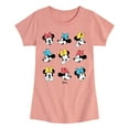 thumbnail image 1 of Disney - Mickey & Friends - Minnie Mouse - All the Expressions of Minnie - Toddler And Youth Girls Short Sleeve Graphic T-Shirt, 1 of 5