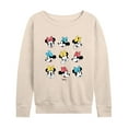 thumbnail image 1 of Disney - Mickey & Friends - All the Expressions of Minnie Mouse- Women's Lightweight French Terry Long Sleeve Shirt, 1 of 5