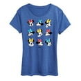 thumbnail image 1 of Disney - Mickey & Friends - Minnie Mouse - All the Expressions of Minnie - Women's Short Sleeve Graphic T-Shirt, 1 of 5