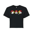 thumbnail image 1 of Disney - Mickey & Friends - Minnie Mouse - All the Faces of Minnie - Juniors Cropped Cotton Blend T-Shirt, 1 of 5
