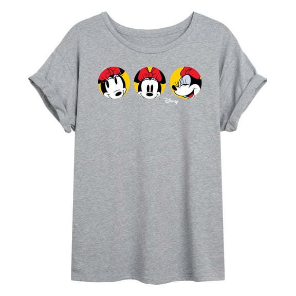 Disney - Mickey & Friends - Minnie Mouse - All the Faces of Minnie - Juniors Ideal Flowy Muscle T-Shirt