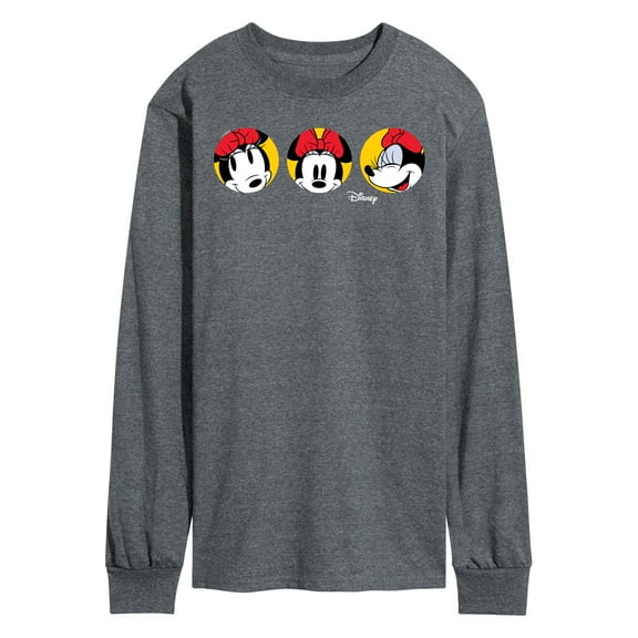 Disney - Mickey & Friends - Minnie Mouse - All the Faces of Minnie - Men's Long Sleeve T-Shirt