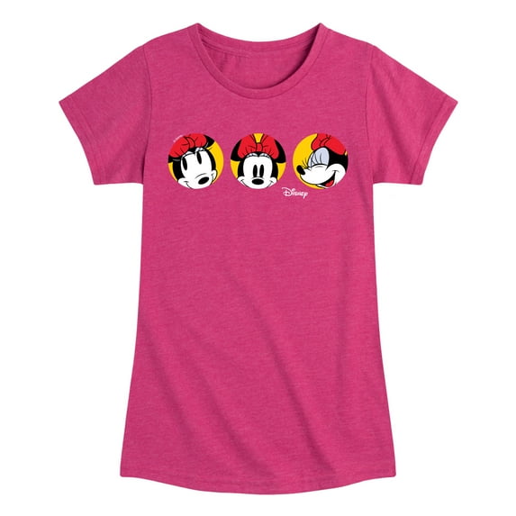 Disney - Mickey & Friends - Minnie Mouse - All the Faces of Minnie - Toddler And Youth Girls Short Sleeve Graphic T-Shirt