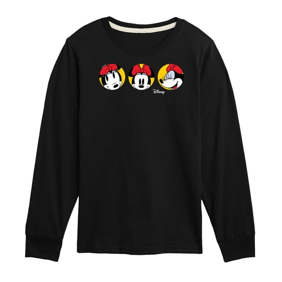 Disney - Mickey & Friends - Minnie Mouse - All the Faces of Minnie - Toddler And Youth Long Sleeve Graphic T-Shirt