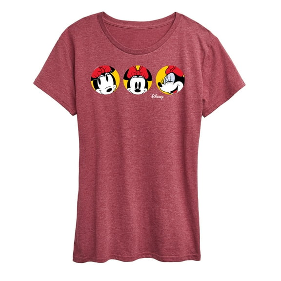 Disney - Mickey & Friends - Minnie Mouse - All the Faces of Minnie - Women's Short Sleeve Graphic T-Shirt