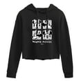 thumbnail image 1 of Disney - Mickey & Friends - Minnie Mouse - Black & White Photo Grid - Juniors Cropped Pullover Hoodie, 1 of 5