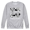 thumbnail image 1 of Disney - Mickey & Friends - Minnie Mouse - Black & White Photo Grid - Men's Crew Neck Fleece Pullover, 1 of 5