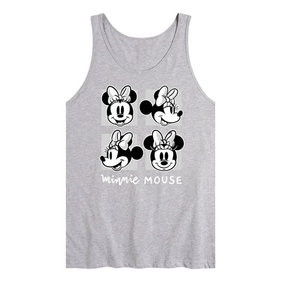 Disney - Mickey & Friends - Minnie Mouse - Black & White Photo Grid - Men's Jersey Tank Top