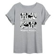 thumbnail image 1 of Disney - Mickey & Friends - Minnie Mouse - Black & White Photo Grid - Women's Oversized T-Shirt, 1 of 5