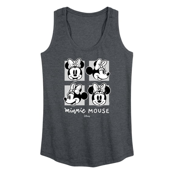Disney - Mickey & Friends - Minnie Mouse - Black & White Photo Grid - Women's Racerback Tank Top