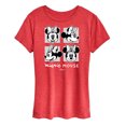 thumbnail image 1 of Disney - Mickey & Friends - Minnie Mouse - Black & White Photo Grid - Women's Short Sleeve Graphic T-Shirt, 1 of 5