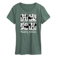 thumbnail image 1 of Disney - Mickey & Friends - Minnie Mouse - Black & White Photo Grid - Women's Short Sleeve Graphic T-Shirt, 1 of 5