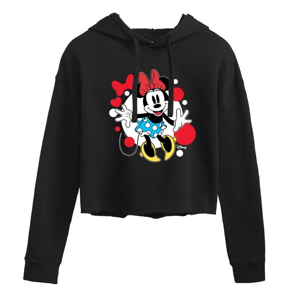 Disney - Mickey & Friends - Minnie Mouse - Classic Minnie - Juniors Cropped Pullover Hoodie