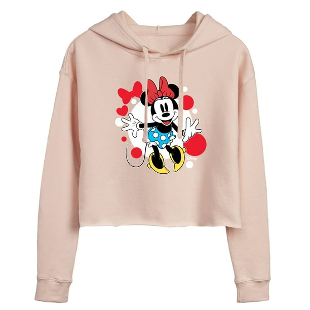 Minnie mouse cropped hoodie discount