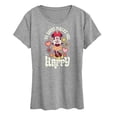thumbnail image 1 of Disney - Mickey & Friends - Minnie Mouse - Do What Makes You Happy - Women's Short Sleeve Graphic T-Shirt, 1 of 5