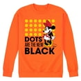 thumbnail image 1 of Disney - Mickey & Friends - Minnie Mouse - Dots Are the New Black - Men's Crew Neck Fleece Pullover, 1 of 6