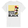 thumbnail image 1 of Disney - Mickey & Friends - Minnie Mouse - Dots Are the New Black - Men's Short Sleeve Graphic T-Shirt, 1 of 5
