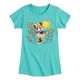 thumbnail image 1 of Disney - Mickey & Friends - Minnie Mouse - Flowers & Sun - Happiness - Toddler And Youth Girls Short Sleeve Graphic T-Shirt, 1 of 5