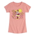 thumbnail image 1 of Disney - Mickey & Friends - Minnie Mouse - Flowers & Sun - Happiness - Toddler And Youth Girls Short Sleeve Graphic T-Shirt, 1 of 6