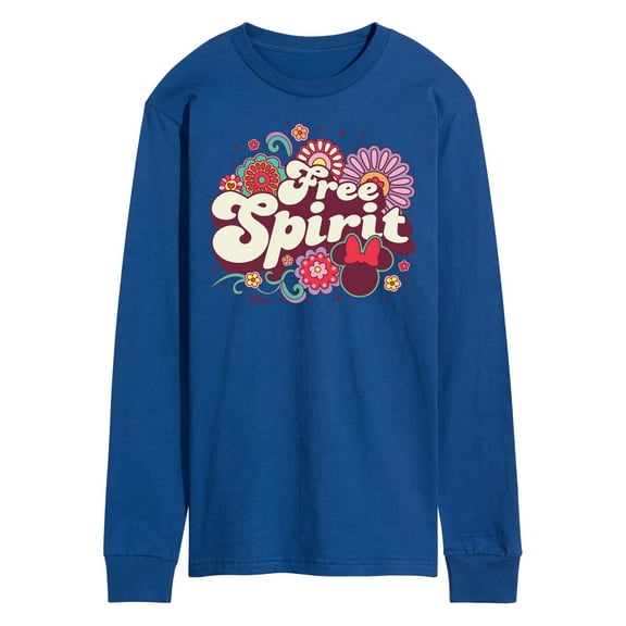 Disney - Mickey & Friends - Minnie Mouse - Free Spirit - Flowers Blooming - Men's Long Sleeve T-Shirt