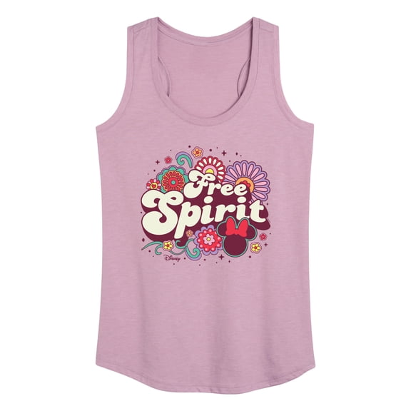 Disney - Mickey & Friends - Minnie Mouse - Free Spirit - Flowers Blooming - Women's Racerback Tank Top