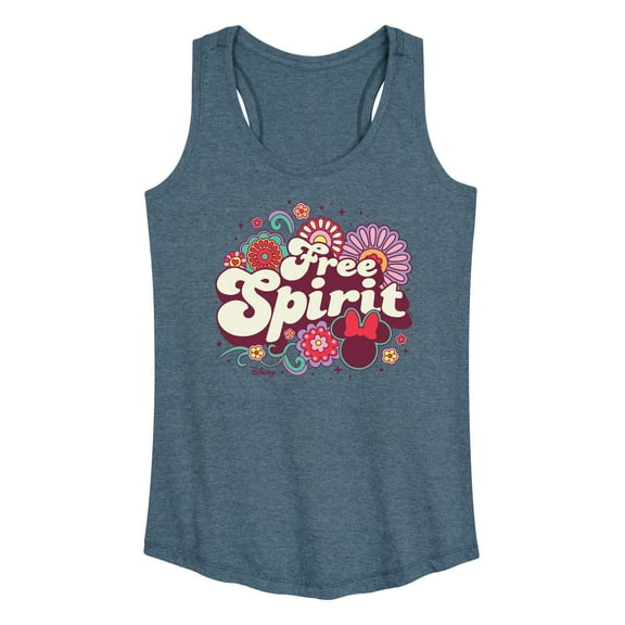 Disney - Mickey & Friends - Minnie Mouse - Free Spirit - Flowers Blooming - Women's Racerback Tank Top
