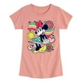 thumbnail image 1 of Disney - Mickey & Friends - Minnie Mouse - Happiness - Toddler And Youth Girls Short Sleeve Graphic T-Shirt, 1 of 5