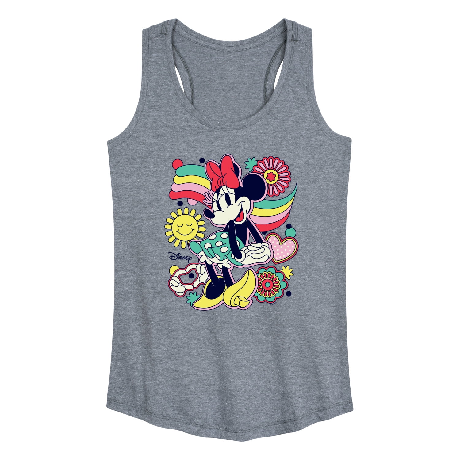 Disney - Mickey & Friends - Minnie Mouse - Happiness - Women's Racerback Tank  Top 