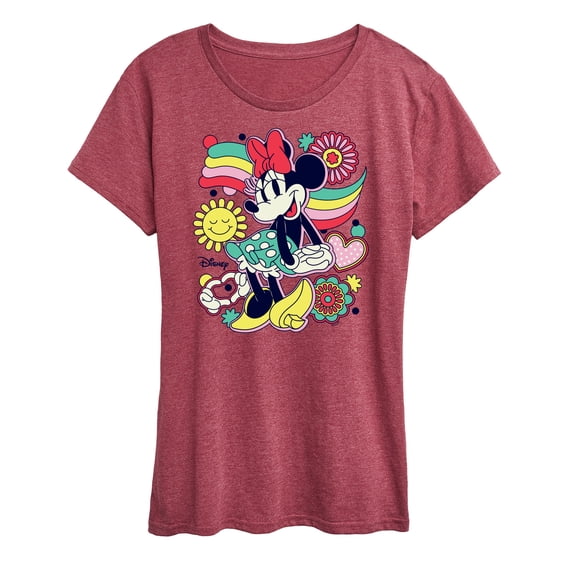 Disney - Mickey & Friends - Minnie Mouse - Happiness - Women's Short Sleeve Graphic T-Shirt