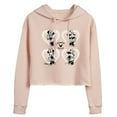thumbnail image 1 of Disney - Mickey & Friends - Minnie Mouse Hearts You - Juniors Cropped Pullover Hoodie, 1 of 5