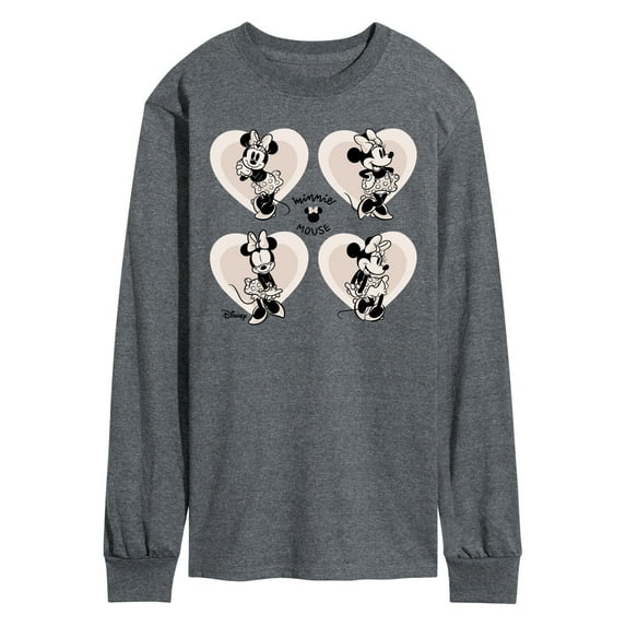 Disney - Mickey & Friends - Minnie Mouse Hearts You - Men's Long Sleeve T-Shirt
