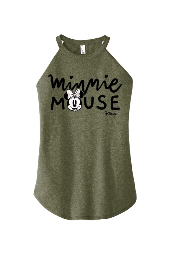 - Mickey & Friends - Minnie Mouse Original - Juniors High Neck Tank Top