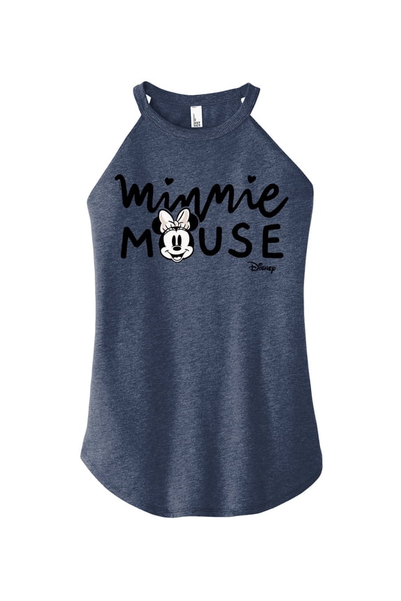 - Mickey & Friends - Minnie Mouse Original - Juniors High Neck Tank Top