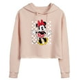 thumbnail image 1 of Disney - Mickey & Friends - Minnie Mouse - Polka Dots Everywhere - Juniors Cropped Pullover Hoodie, 1 of 4