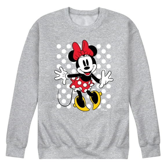Disney - Mickey & Friends - Minnie Mouse - Polka Dots Everywhere - Men's Crew Neck Fleece Pullover