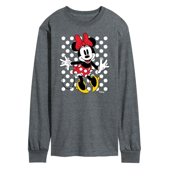 Disney - Mickey & Friends - Minnie Mouse - Polka Dots Everywhere - Men's Long Sleeve T-Shirt