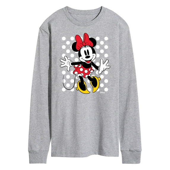 Disney - Mickey & Friends - Minnie Mouse - Polka Dots Everywhere - Men's Long Sleeve T-Shirt