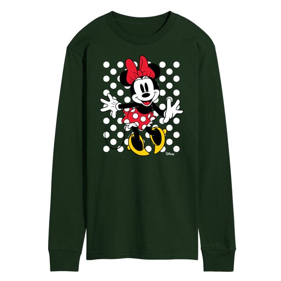 Disney - Mickey & Friends - Minnie Mouse - Polka Dots Everywhere - Men's Long Sleeve T-Shirt