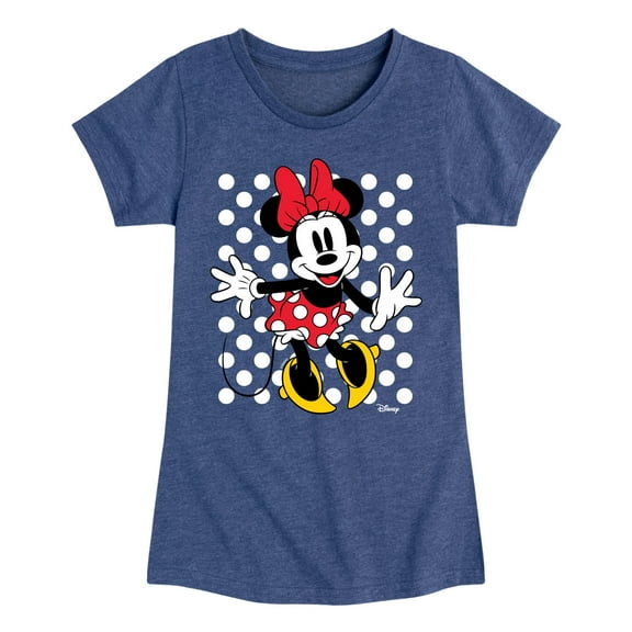 Disney - Mickey & Friends - Minnie Mouse - Polka Dots Everywhere - Toddler And Youth Girls Short Sleeve Graphic T-Shirt
