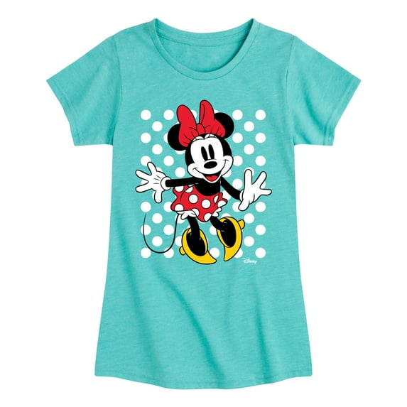 Disney - Mickey & Friends - Minnie Mouse - Polka Dots Everywhere - Toddler And Youth Girls Short Sleeve Graphic T-Shirt