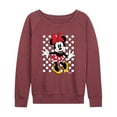 thumbnail image 1 of Disney - Mickey & Friends - Minnie Mouse - Polka Dots Everywhere - Women's Lightweight French Terry Long Sleeve Shirt, 1 of 5