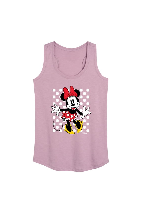 - Mickey & Friends - Minnie Mouse - Polka Dots Everywhere - Women's Racerback Tank Top
